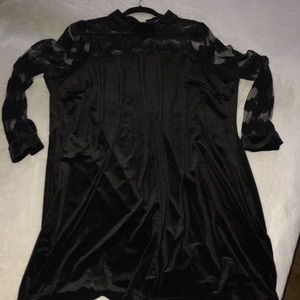 Tunic velvet dress